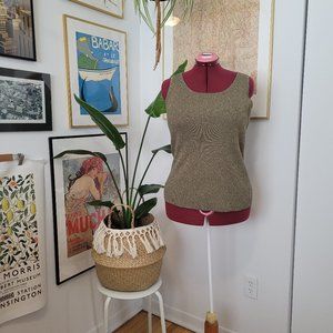 LANE BRYANT Women’s Gold Knit Tank Size 14